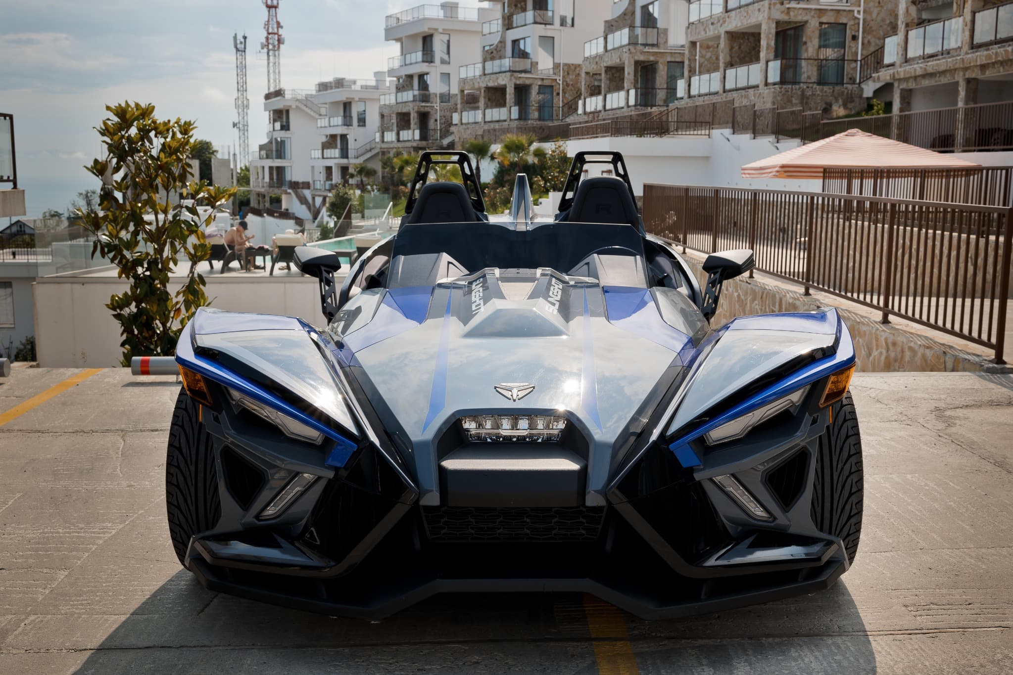 Сиденье Polaris Slingshot крупным планом